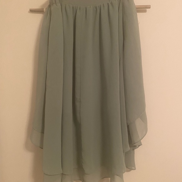Gorg Mint Green UO Staring At Stars High-Low Skirt - Picture 3 of 5
